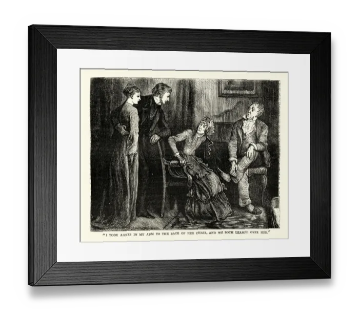 Framed Print : Dickens, David Copperfield, I took Agnes in my arm Framed Print : Dickens, David Copperfield, I took Agnes in my arm