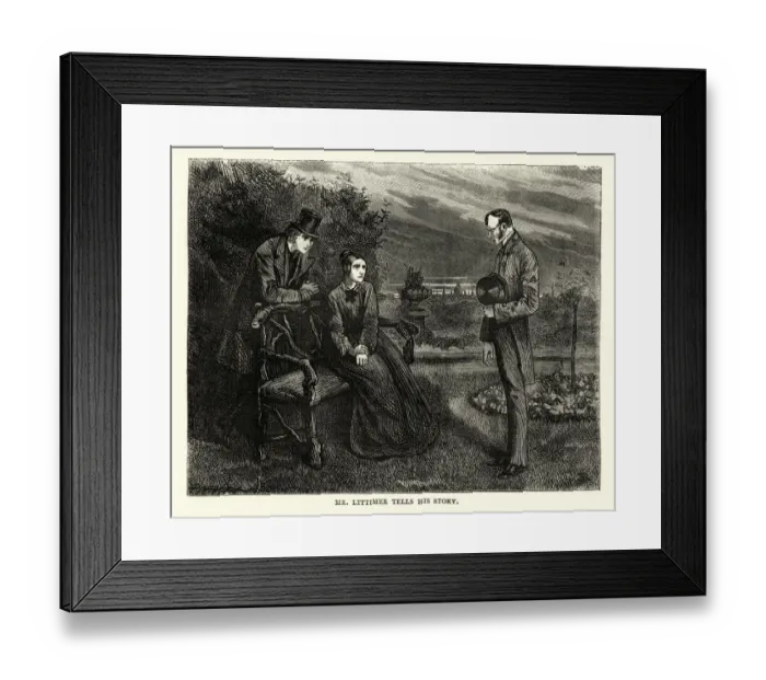 Framed Print : Dickens, David Copperfield, Mr. Lattimer tells his story Framed Print : Dickens, David Copperfield, Mr. Lattimer tells his story