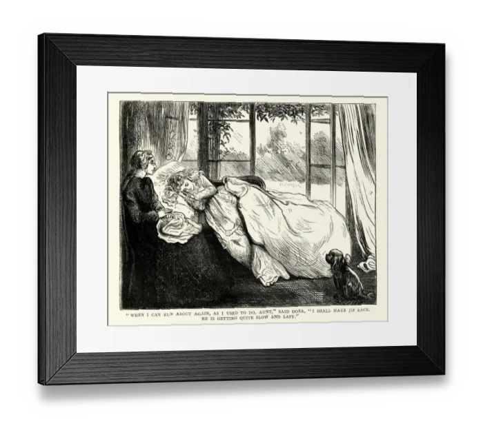 Framed Print : Dickens, David Copperfield, I shall make Jip race Framed Print : Dickens, David Copperfield, I shall make Jip race