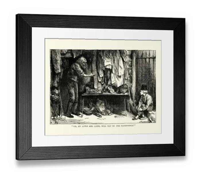 Framed Print : Dickens, David Copperfield, Oh, my lungs and liver