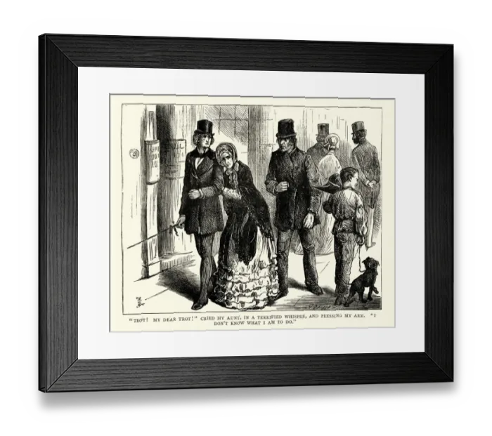 Framed Print : Dickens, David Copperfield, cried my aunt, in a terrified whisper Framed Print : Dickens, David Copperfield, cried my aunt, in a terrified whisper