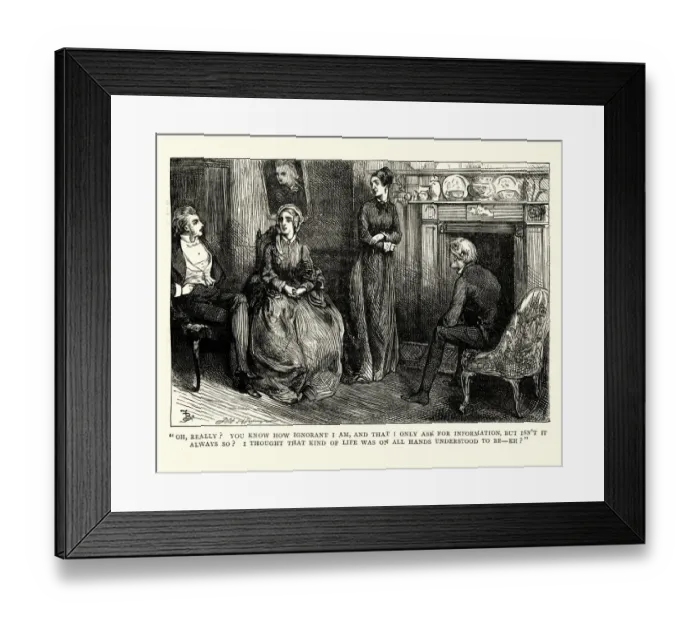 Framed Print : Dickens, David Copperfield, you know how ignorant I am