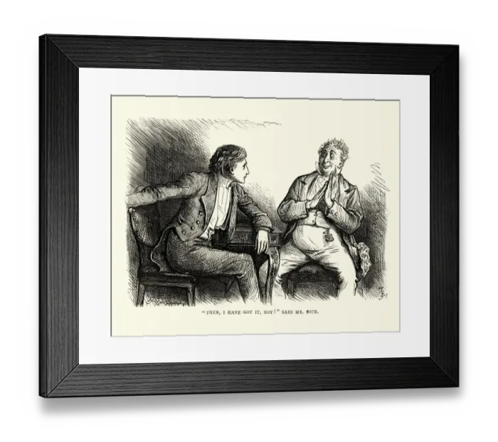 Framed Print : Dickens, David Copperfield, I have got it, boy! said Mr Dick Framed Print : Dickens, David Copperfield, I have got it, boy! said Mr Dick