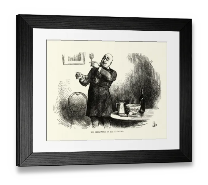 Framed Print : Dickens, David Copperfield, Mr. Micawber in His Element