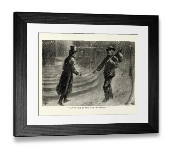 Framed Print : Dickens, David Copperfield, I stood face to face with Mr. Peggotty