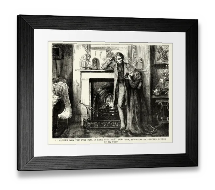 Framed Print : Dickens, David Copperfield, I wonder why you love me Framed Print : Dickens, David Copperfield, I wonder why you love me