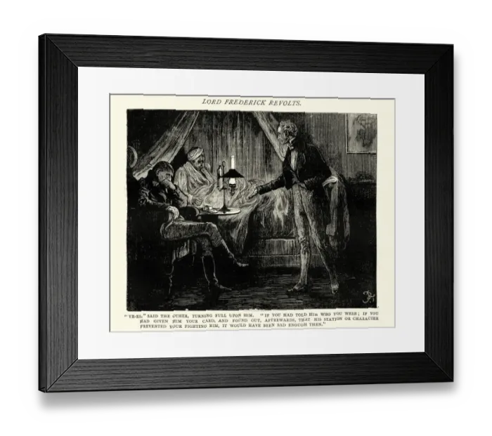 Framed Print : Dickens, Nicholas Nickleby, Ye-es, said the other Framed Print : Dickens, Nicholas Nickleby, Ye-es, said the other