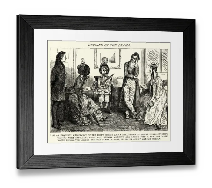 Framed Print : Charles Dickens, Nicholas Nickleby, the drama is gone Framed Print : Charles Dickens, Nicholas Nickleby, the drama is gone