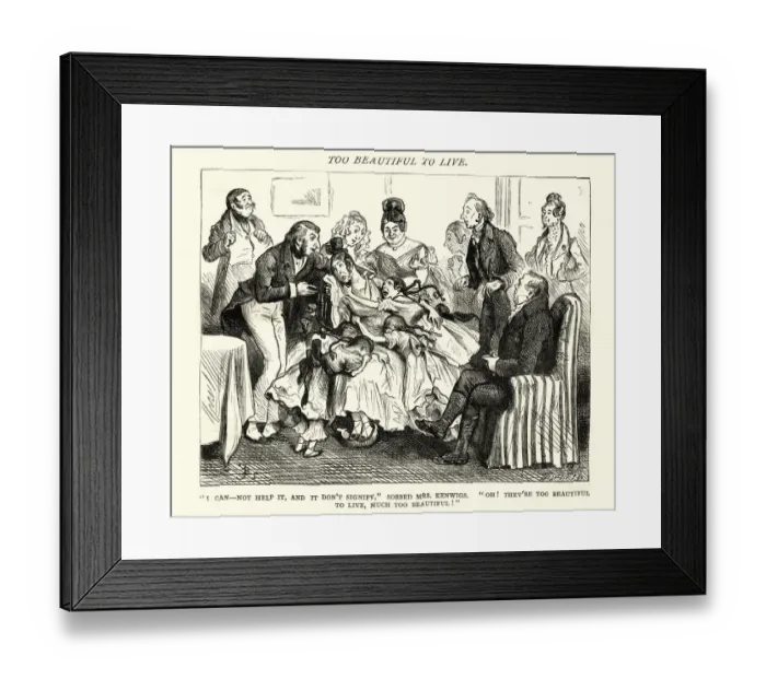 Framed Print : Charles Dickens, Nicholas Nickleby, sobbed Mrs Kenwigs Framed Print : Charles Dickens, Nicholas Nickleby, sobbed Mrs Kenwigs