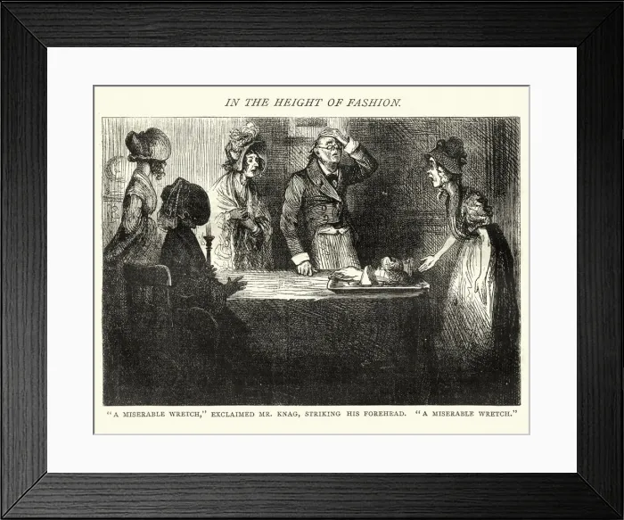 Framed Print : Charles Dickens, Nicholas Nickleby, miserable wretch, exclaimed Mr Knag Framed Print : Charles Dickens, Nicholas Nickleby, miserable wretch, exclaimed Mr Knag