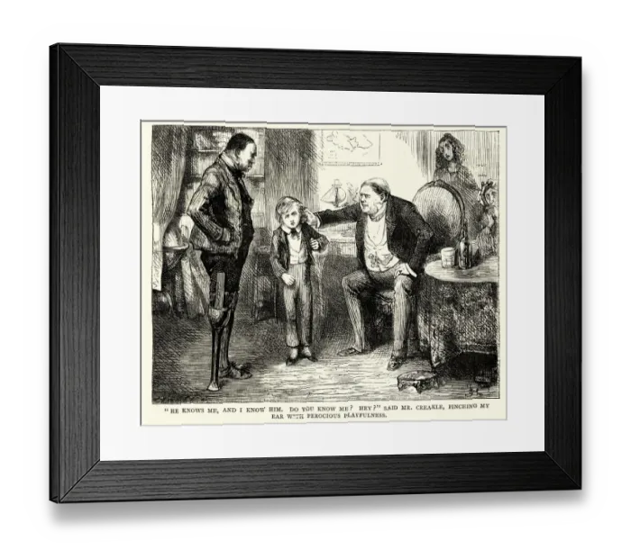 Framed Print : David Copperfield, Charles Dickens, pinching my ear with ferocious playfulness Framed Print : David Copperfield, Charles Dickens, pinching my ear with ferocious playfulness