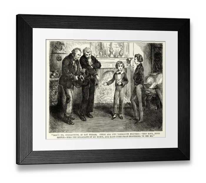 Framed Print : David Copperfield, Charles Dickens, Don t go, Steerforth, if you please Framed Print : David Copperfield, Charles Dickens, Don t go, Steerforth, if you please