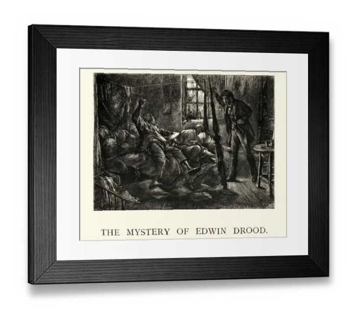 Framed Print : The Mystery of Edwin Drood, Charles Dickens