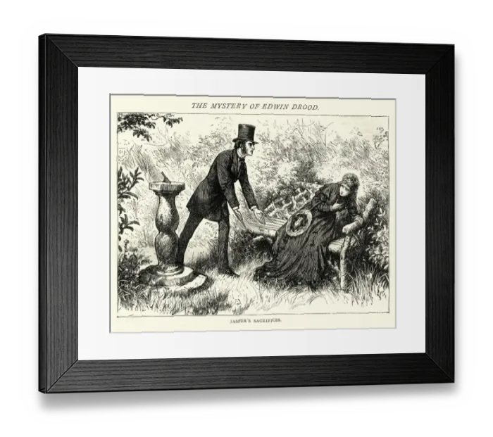 Framed Print : The Mystery of Edwin Drood, Jaspers Sacrifices