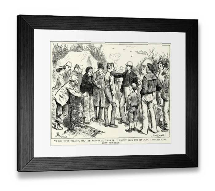 Framed Print : Charles Dickens - I beg your pardon, sir Framed Print : Charles Dickens - I beg your pardon, sir