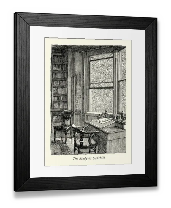 Framed Print : Charles Dickens study at Gads Hill Place Framed Print : Charles Dickens study at Gads Hill Place