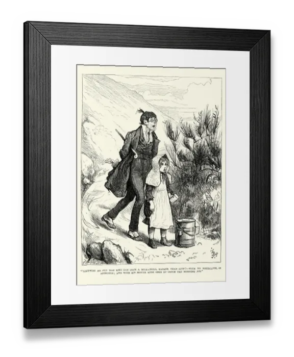 Framed Print : Charles Dickens Likewise an man who ran over a milk-child Framed Print : Charles Dickens Likewise an man who ran over a milk-child