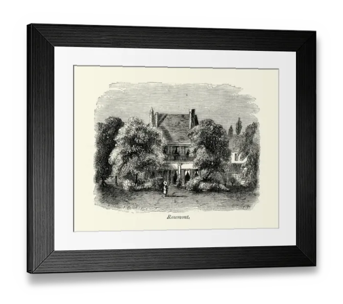 Framed Print : Charles Dickens And Villa Rosemont Framed Print : Charles Dickens And Villa Rosemont