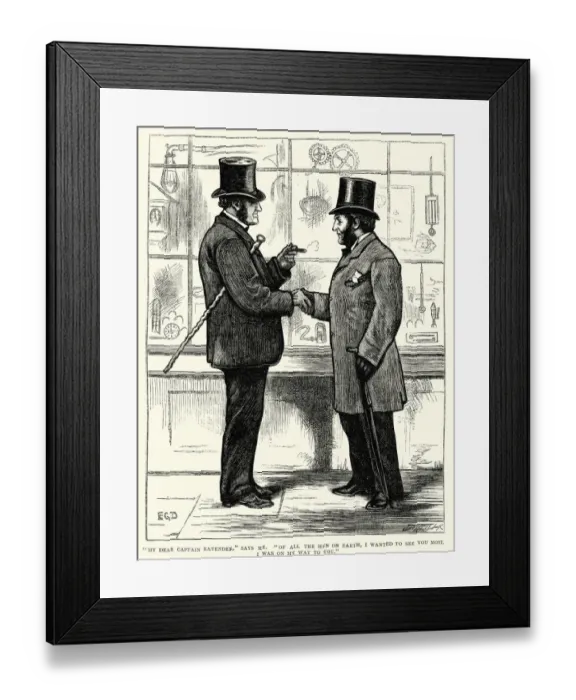 Framed Print : Charles Dickens - Wreck of the Golden Mary