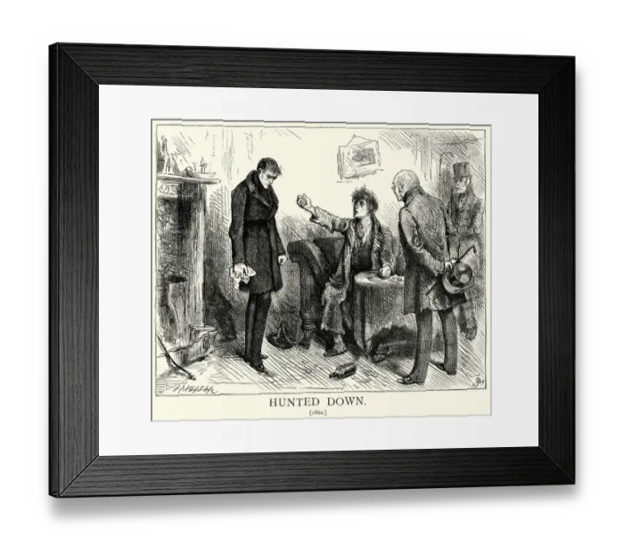 Framed Print : Charles Dickens - Master Humphreys Clock - Hunted Down Framed Print : Charles Dickens - Master Humphreys Clock - Hunted Down