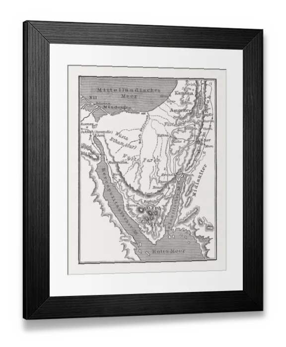 Framed Print : Exodus of the Israelites, wood engraving, published in 1882 Framed Print : Exodus of the Israelites, wood engraving, published in 1882