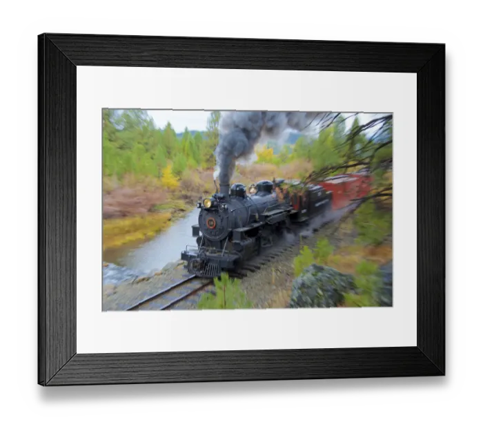 Framed Print : Steam train at Sumpter, Oregon, USA