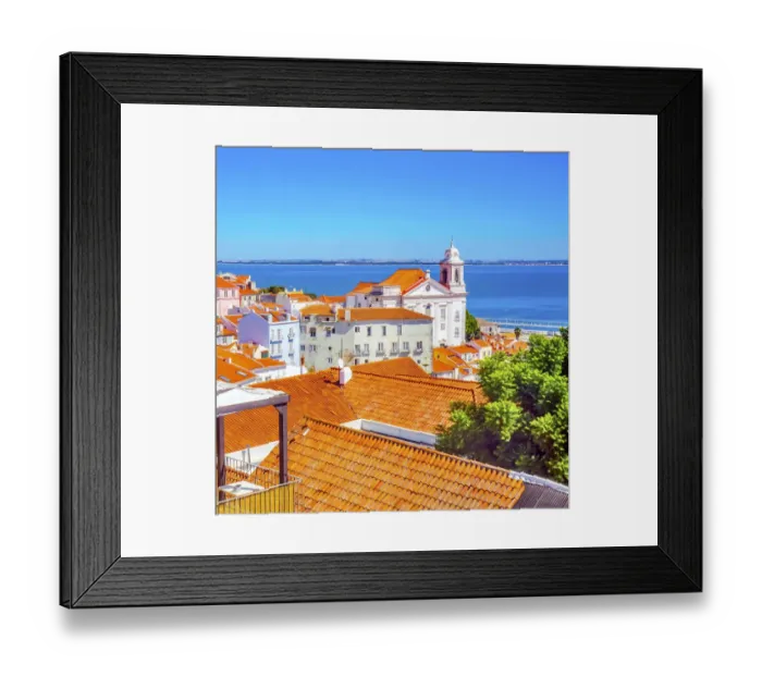 Framed Print : Sao de Vincente de Fora Monastery and Church Portas do Sol at Alfama, Lisbon, Portugal