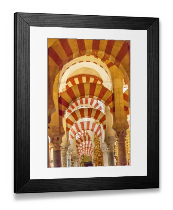 Framed Print : Arches Pillars of Mezquita, Cordoba, Spain Framed Print : Arches Pillars of Mezquita, Cordoba, Spain