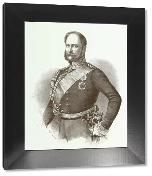 Wilhelm I (1797-1888), 1st German emperor, lithograph, published 1852