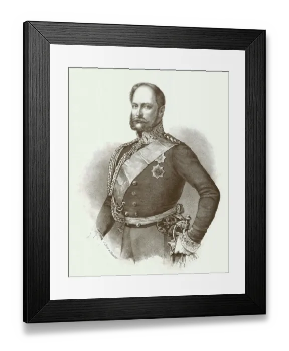 Framed Print : Wilhelm I (1797-1888), 1st German emperor, lithograph, published 1852 Framed Print : Wilhelm I (1797-1888), 1st German emperor, lithograph, published 1852