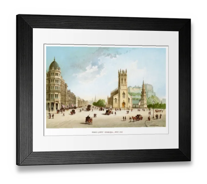 Framed Print : Princes Street, Edinburgh West End Framed Print : Princes Street, Edinburgh West End