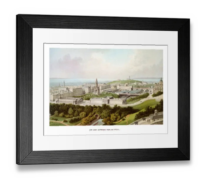Framed Print : New Town Edinburgh from the Castle Framed Print : New Town Edinburgh from the Castle