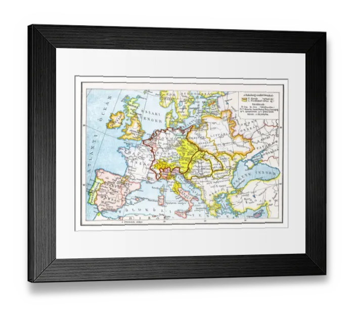 Framed Print : Europe in the era of renewal after the Peace Treaty in Westphalia (1648) Framed Print : Europe in the era of renewal after the Peace Treaty in Westphalia (1648)