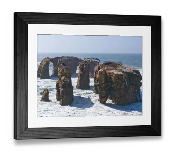 Framed Print : Miguelito Rock Formations off Point Buchon Framed Print : Miguelito Rock Formations off Point Buchon
