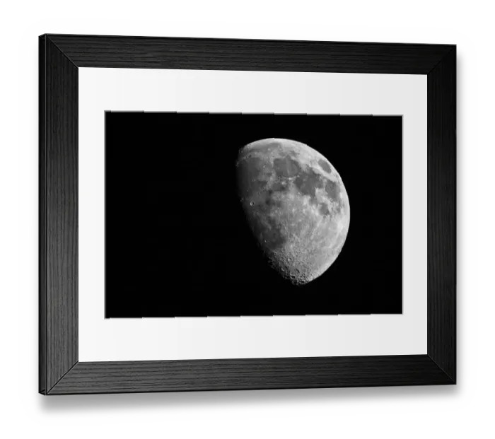 Framed Print : Waxing Gibbous Moon 69 Percent Framed Print : Waxing Gibbous Moon 69 Percent