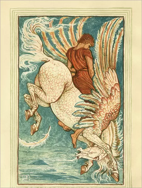 Bellerophon on Pegasus - Greek mythology