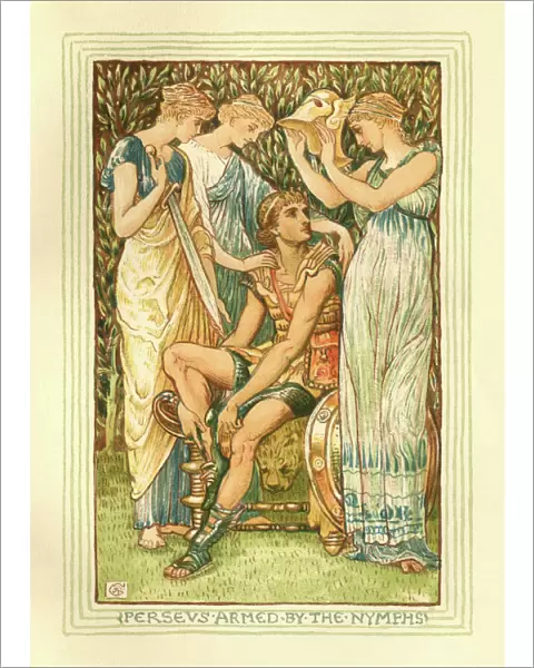 Perseus armed by the Nymphs - Greek mythology