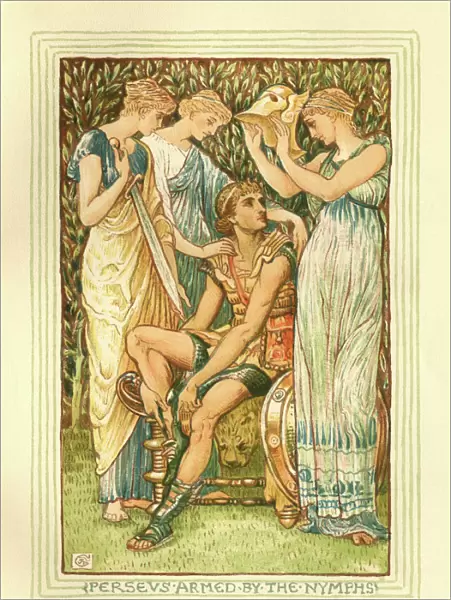 Perseus armed by the Nymphs - Greek mythology