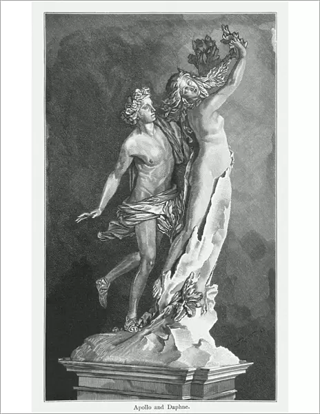 Apollo and Daphne, created (1622  /  23) by Lorenzo Bernini, published 1884