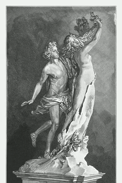 Apollo and Daphne, created (1622  /  23) by Lorenzo Bernini, published 1884