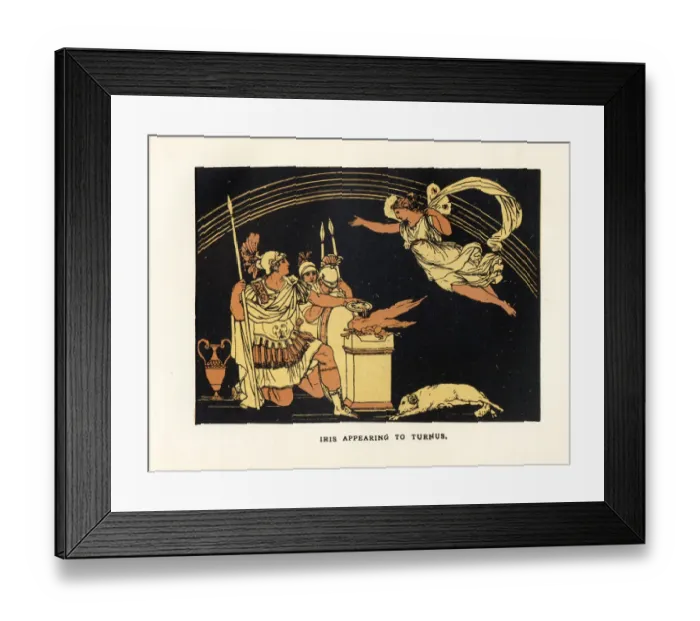 Framed Print : Iris appearing to Turnus Framed Print : Iris appearing to Turnus