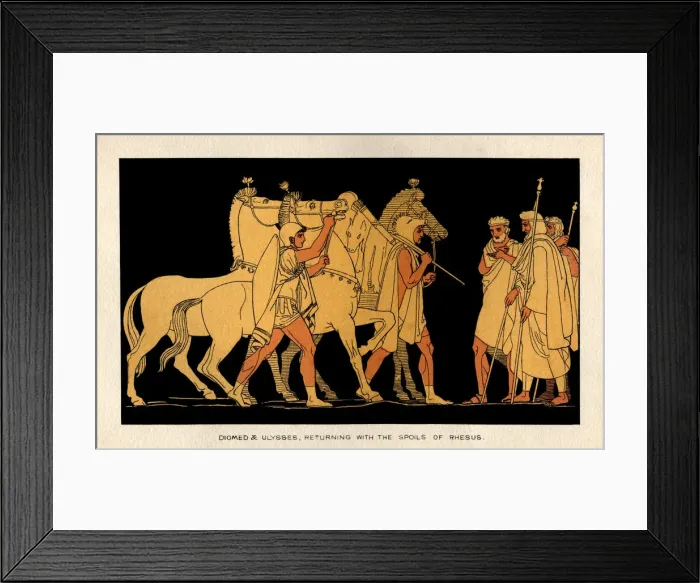 Framed Print : Diomed and Ulysses returning with the spoils of Rhesus Framed Print : Diomed and Ulysses returning with the spoils of Rhesus