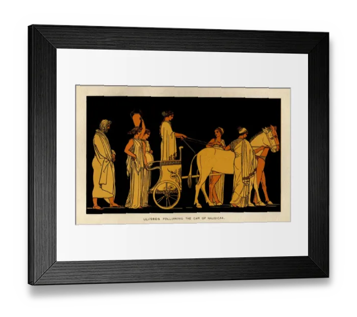 Framed Print : Ulysses following the car of Nausicaa Framed Print : Ulysses following the car of Nausicaa