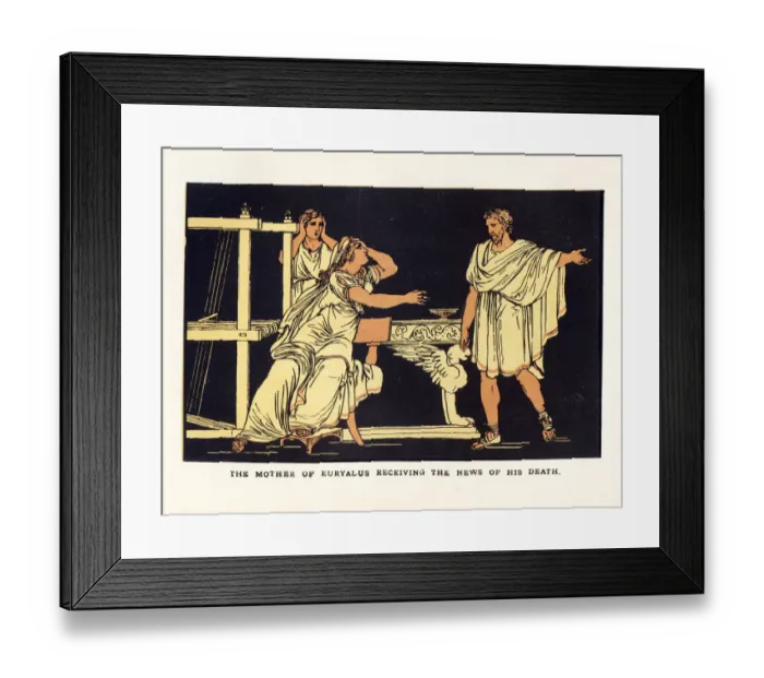 Framed Print : News of Euryalus death Framed Print : News of Euryalus death
