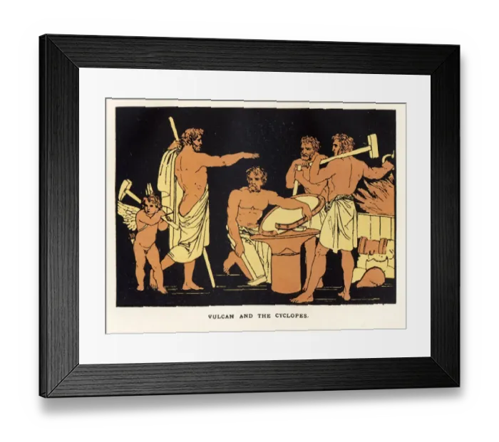 Framed Print : Vulcan and the Cyclopes Framed Print : Vulcan and the Cyclopes
