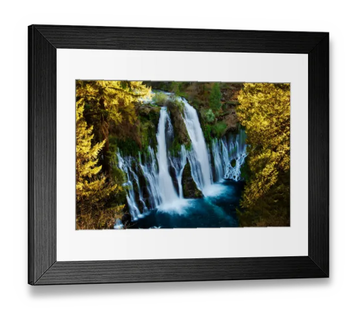 Framed Print : Burney Falls Overlook Framed Print : Burney Falls Overlook
