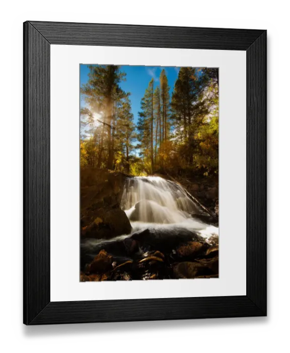 Framed Print : Lundy canyon falls Framed Print : Lundy canyon falls