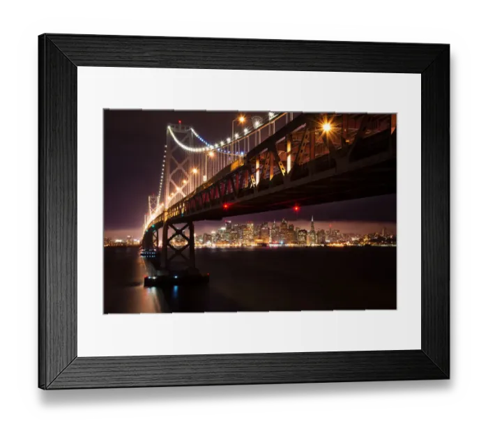 Framed Print : The City from the Bridge Framed Print : The City from the Bridge