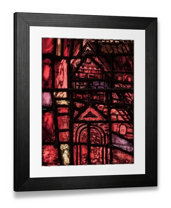 Framed Print : Tinted window, Manchester cathedral Framed Print : Tinted window, Manchester cathedral