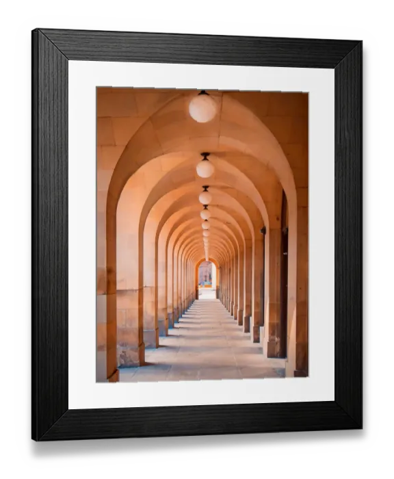 Framed Print : Arcade at Manchester Central Library